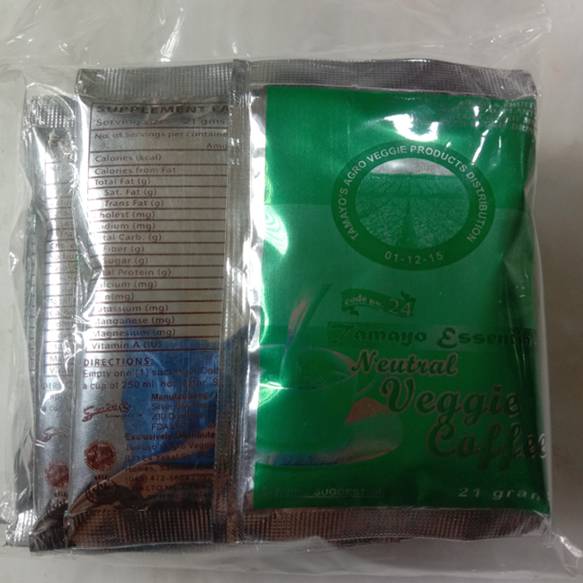 24 in 1 Veggie Coffee pack (10 Sachets) no box